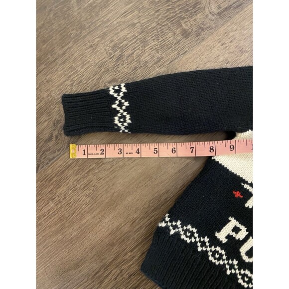 POLO RALPH LAUREN KIDS Sweater Boys 2T Christmas Spellout Logo Alpaca Wool Nylon - Picture 5 of 5